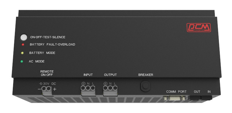 ИБП Powercom DRU 500 ВА, DIN Rail, DRU-500