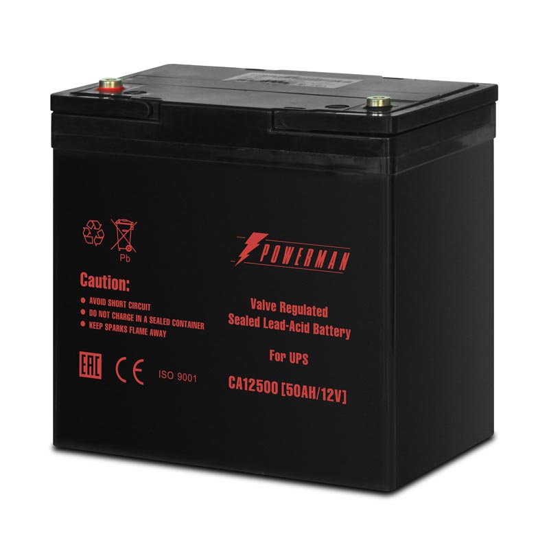 Батарея для ИБП Powerman CA12500, POWERMAN Battery 12V/50AH