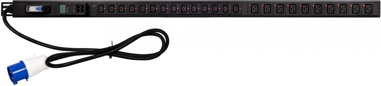 Распределитель питания Powercom PDU-32AV24-14C3-10C9-1P, Zero U, PDU-32AV24-14C3-10C9-1P
