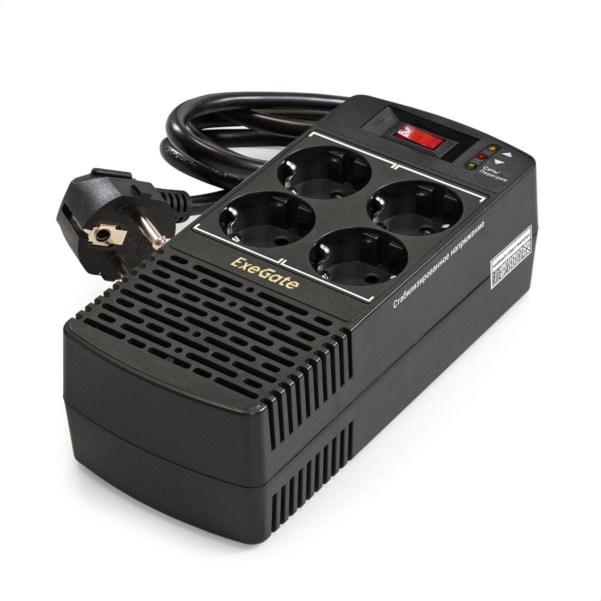 Стабилизатор Exegate Power AD5000-500 500 ВА 150-280В in 220V out, EP285941RUS