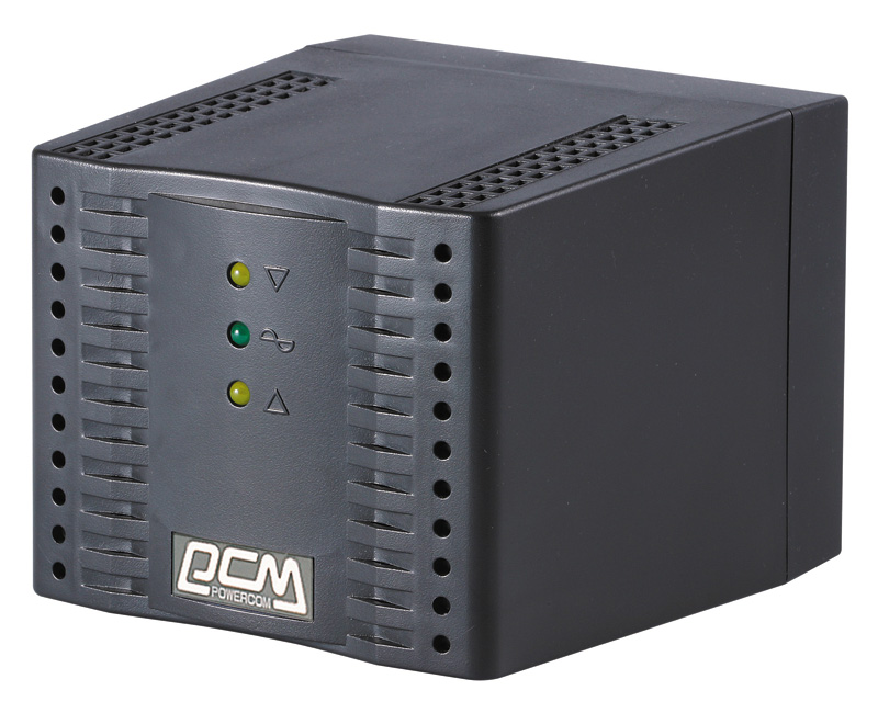 Стабилизатор Powercom TCA-3000 3000 ВА 187-253В in 220V out, TCA-3000 BLACK