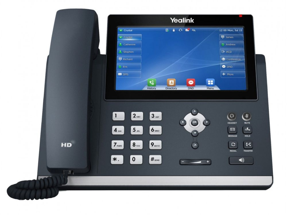 IP-телефон Yealink SIP-T48U SIP без БП серый, SIP-T48U