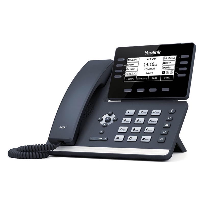 IP-телефон Yealink SIP-T53W SIP без БП чёрный, SIP-T53W