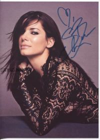 Автограф: Сандра Буллок