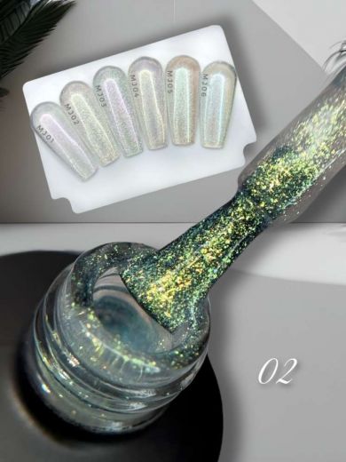 MJ02 "SEA PEARL" гель лак хамелеон