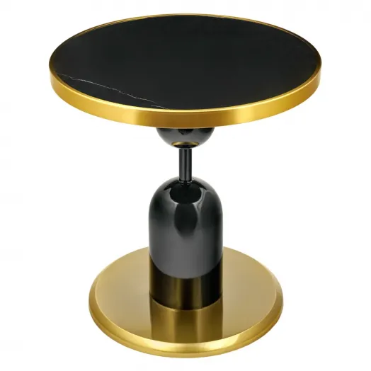 Кофейный столик Gloria диам.50см x 54см, чёрный, металл