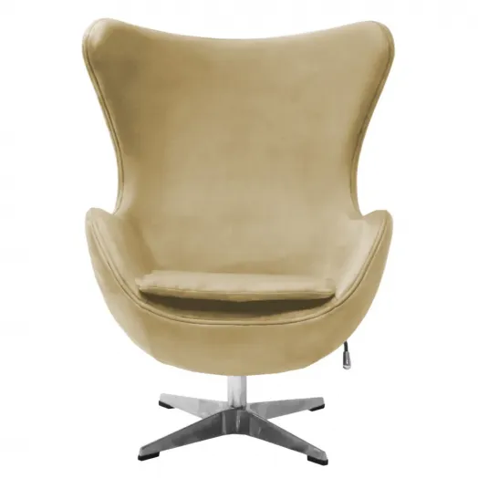 Кресло EGG STYLE CHAIR карамельный, искусственная замша