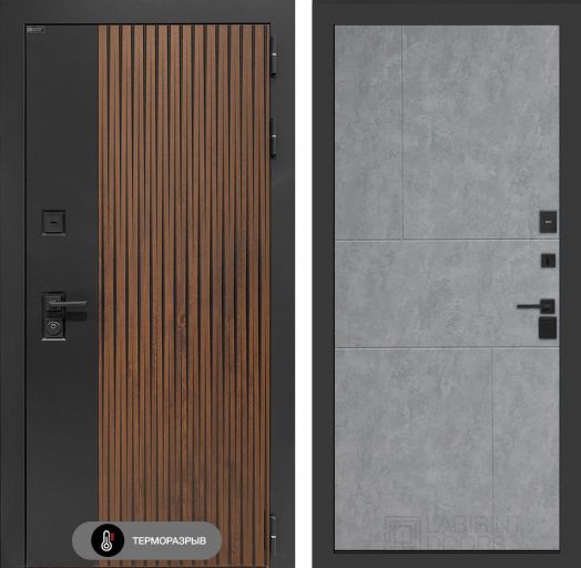 Входная дверь Лабиринт Айслаб - 21 Бетон светлый с терморазрывом