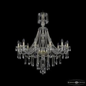 Люстра Хрустальная BOHEMIA IVELE CRYSTAL 1415/12/360/XL-113 G Золото, Стекло / Богемия Ивеле Кристалл