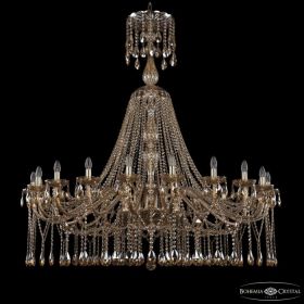 Люстра Хрустальная BOHEMIA IVELE CRYSTAL 1413/20/530/XL-158 G M721 Золото, Стекло / Богемия Ивеле Кристалл