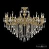 Люстра Бронзовая BOHEMIA IVELE CRYSTAL 71201/16/360 B G Золото, Латунь / Богемия Ивеле Кристалл