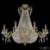 Люстра Хрустальная BOHEMIA IVELE CRYSTAL 2111H201/8/100IV/Y1 G Золото, Латунь / Богемия Ивеле Кристалл
