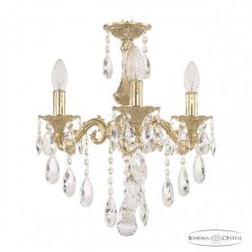 Люстра Бронзовая BOHEMIA IVELE CRYSTAL 71102/3/125 B G Золото, Латунь / Богемия Ивеле Кристалл