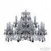 Люстра Хрустальная BOHEMIA IVELE CRYSTAL 1402/10+5/240 NI K781 Никель, Стекло / Богемия Ивеле Кристалл