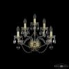 Бра Хрустальные BOHEMIA IVELE CRYSTAL 1402B/2+2+1/195/XL G Золото, Стекло / Богемия Ивеле Кристалл