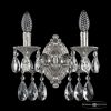 Бра Бронзовые BOHEMIA IVELE CRYSTAL 7201B11/2/125 A NI Никель, Латунь / Богемия Ивеле Кристалл