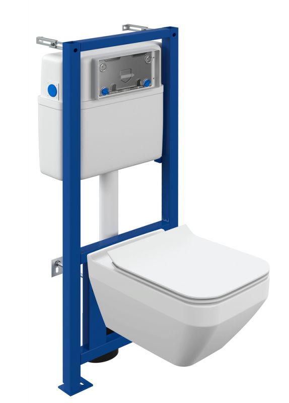 Комплект Cersanit CREA SQUARE CO DPL EO slim + LINK PRO