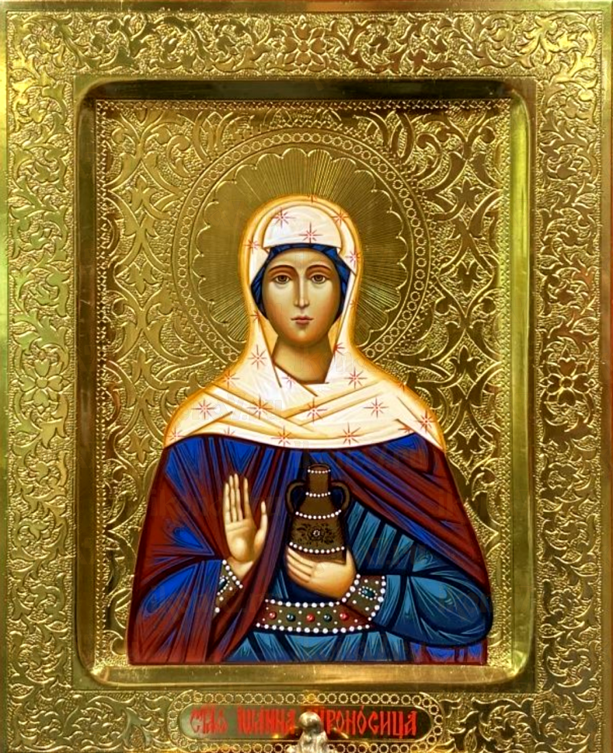 Иоанна Мироносица икона рукописная на липовой доске (22440)