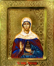 Иоанна Мироносица икона рукописная на липовой доске (22440)