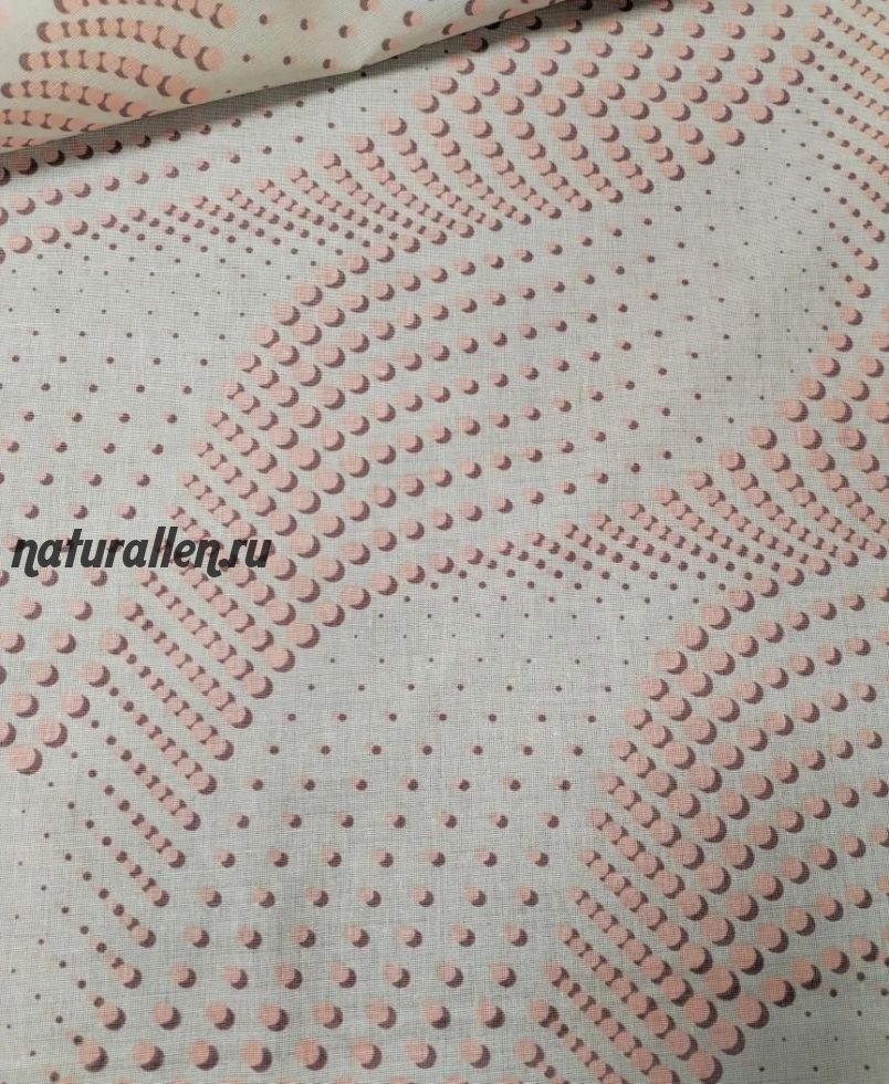 КПБ "Персиковые волны" льняной (2-х спальный)