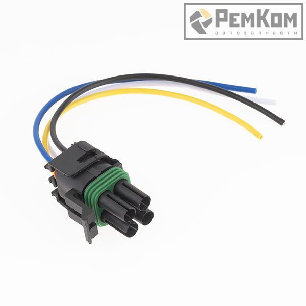 RK04171 * Разъем жгута бензонасоса, к датчику кислорода для а/м 2108-21099, 2110-2112 гнездовой (с проводами сечением 1,0 кв.мм, длина 120 мм)