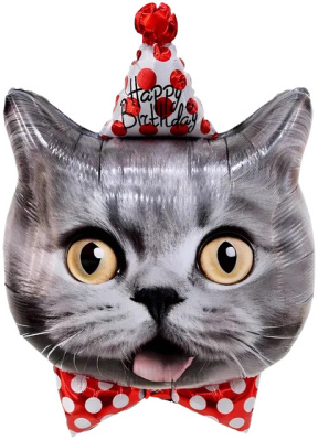 Фигура (29''/74 см)  Котенок в колпачке