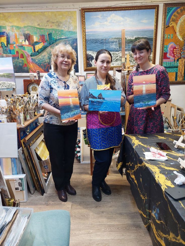 «Золотой Байкал» — семейный мастер‑класс по живописи акрилом