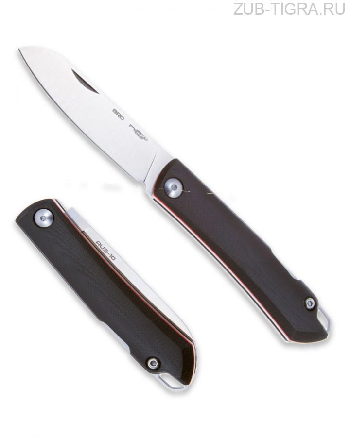 Нож N.C.Custom Bro G10 Black-Red Satin