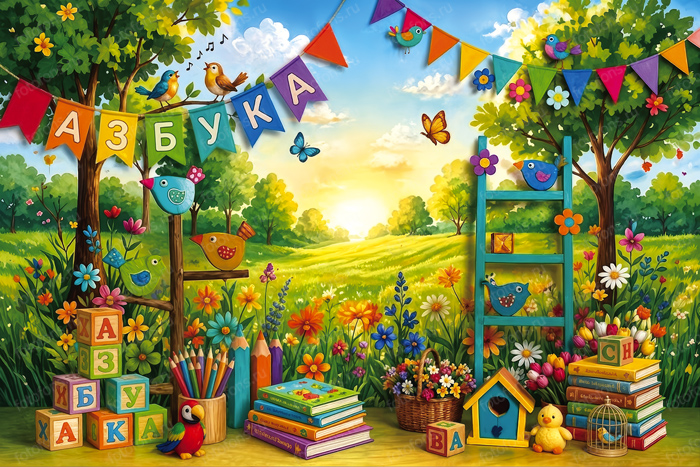 Фон стена "Kids wall №35"