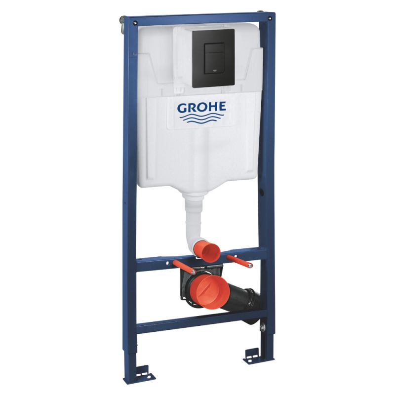 Система инсталляции для унитаза GROHE Solido 3 в 1 с клавишей Even, черный 38811KF0