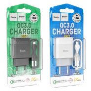 СЕТ СЗУ 1USB+Кабель microUSB QC3.0 C72Q белый