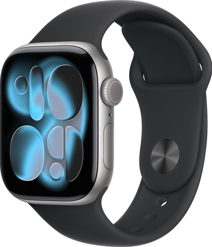 Apple Watch Series 11 Space Grey Aluminium Grey Sport Band