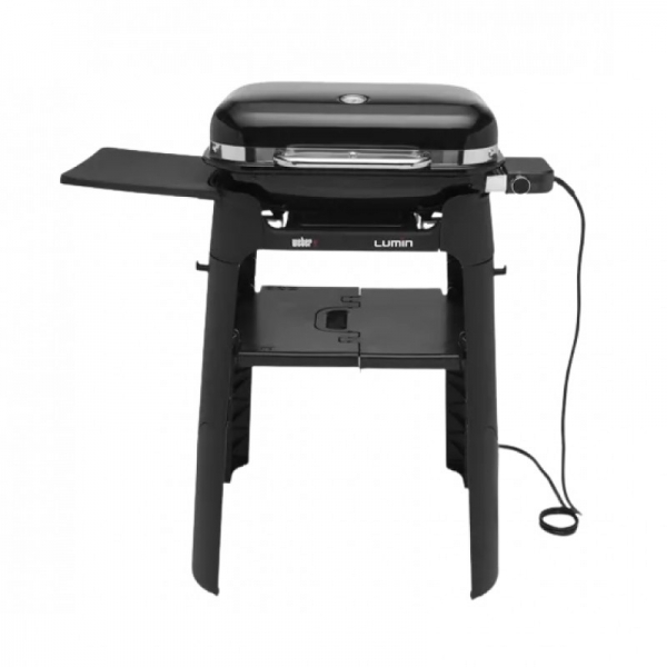 Электрический гриль Weber Lumin 2000 черный + подставка