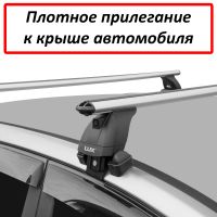 Багажник на крышу Hyundai Creta, Lux, аэродинамические дуги (53 мм)
