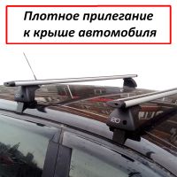 Багажник на крышу Hyundai Creta 2016-21 (без рейлингов), ЕД, крыловидные дуги