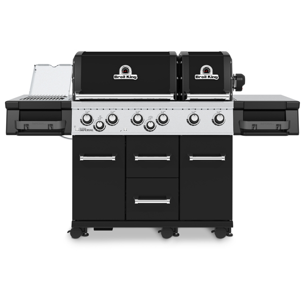 Газовый гриль Broil King Imperial 690 IR, 8 горелок, вертел, чёрный (с ИК-горелкой)