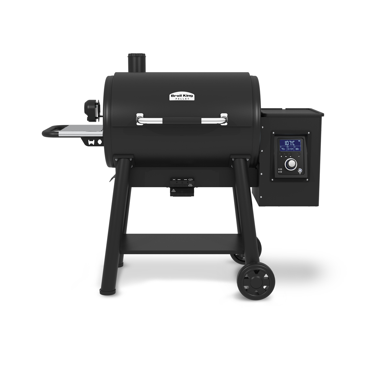 Пеллетный гриль-коптильня Broil King Pellet Regal 500 с вертелом, чёрный