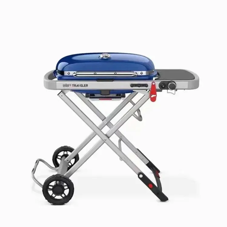 Газовый гриль Weber Traveler синий
