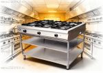 Плита газовая Grill Master Ф6П2Г/1000 (островной)
