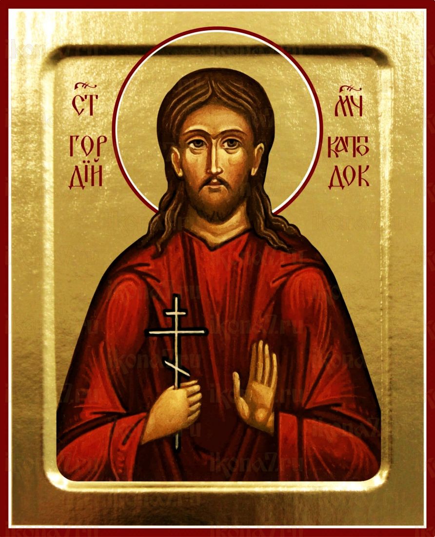 Гордий Египетский рукописная Икона на липовой доске (22615)