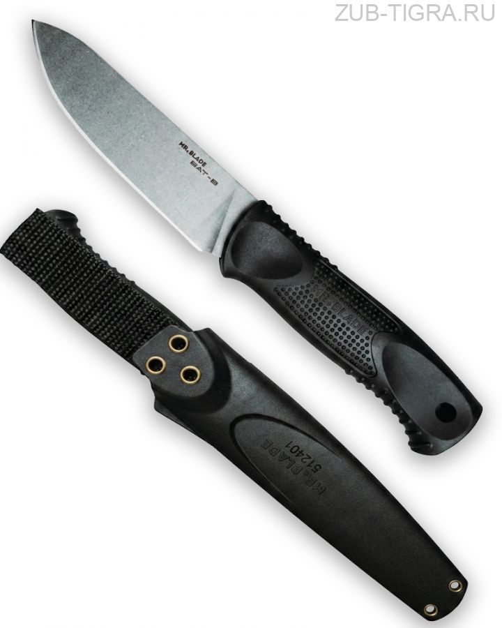 Нож туристический Bat-B Stonewash Black