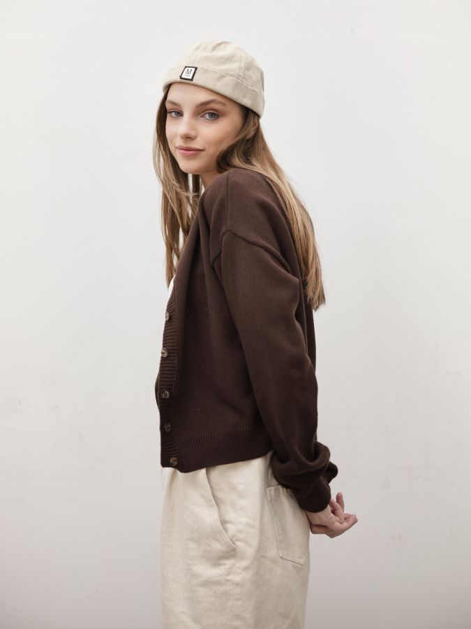 Кардиган шоколад