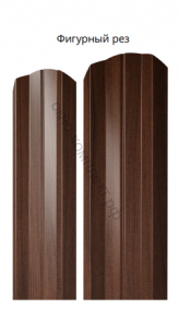 Штакетник П-ОБРАЗНЫЙ фигурный , односторонний GrandLine 0,45 RAL. Цена за м. пог.