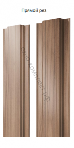 Штакетник ПРЯМОУГОЛЬНЫЙ  с прямым резом , односторонний GrandLine 0,45 RAL. Цена за м. пог .