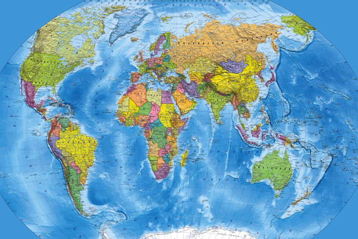 Фон стена "Map"