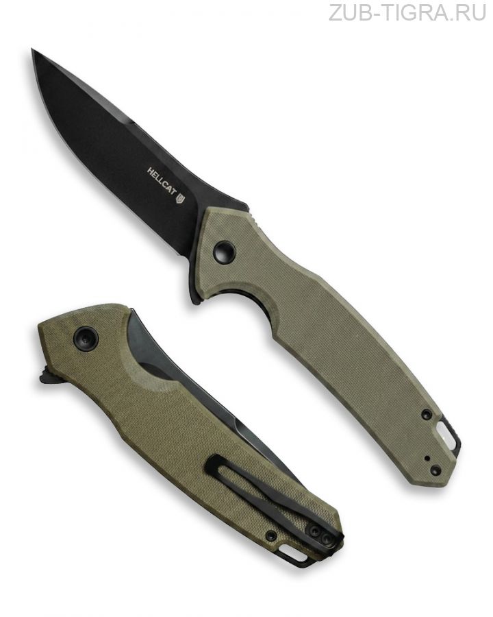 Нож складной Hellcat Mini Blackwash Olive