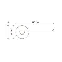 Дверная ручка Porta di Parma Slim 103 схема