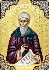 Исидор Пелусиот рукописная Икона на липовой доске (22708)