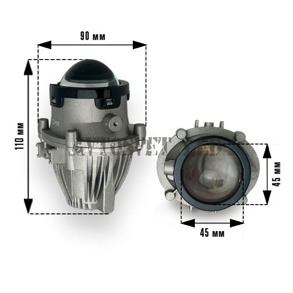 Фары противотуманные ASF12-30W FLOOD KIA RIO с границей света
