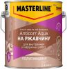 Грунт-эмаль 3в1 на Ржавчину Masterline Marshall Anticorr Aqua 2л по Металлу, без Запаха, Белый / Маршалл Антикор Аква